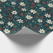 Modern sneeuwvlok vakantie geschenk wrap papier (Hoek)