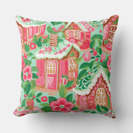 Modern sneeuwvlok winterkussen - neutraal kussen