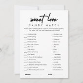 Modern Snoep Match Vrijgezellenfeest Game Kaart (Voorkant)