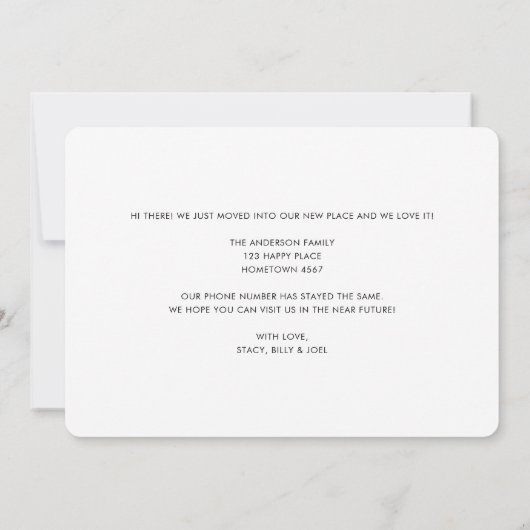 Modern Snoep Pastel Gradient Ombre Nieuw Huis Verh Aankondiging (Achterkant)