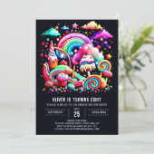 Modern Snoep Verjaardag Kaart (Staand voorkant)