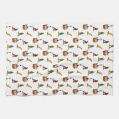 Modern snowboarden theedoek (Horizontaal)