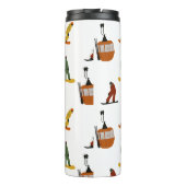 Modern snowboarden thermosbeker (Achterkant)