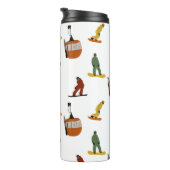 Modern snowboarden thermosbeker (Geroteerd rechts)