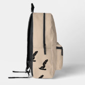 Modern Snowboarder Snowboarden Gepersonaliseerd Be Bedrukte Rugzak (Links)