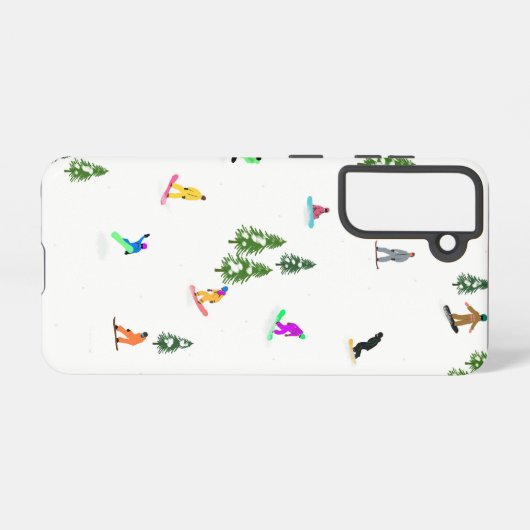 Modern Snowboarding Illustratie Samsung Galaxy Hoesje (Achterkant horizontaal)