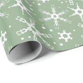 Modern Snowflake All-over Pattern Wrapping Paper Cadeaupapier (Rol Hoek)