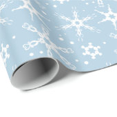Modern Snowflake All-over Pattern Wrapping Paper Cadeaupapier (Rol Hoek)
