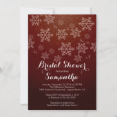 Modern Snowflake Bridal Shower Kaart (Voorkant)