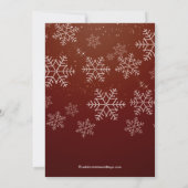 Modern Snowflake Bridal Shower Kaart (Achterkant)