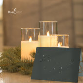 Modern Snowflake Green Folded Photo Holiday Card Kaart