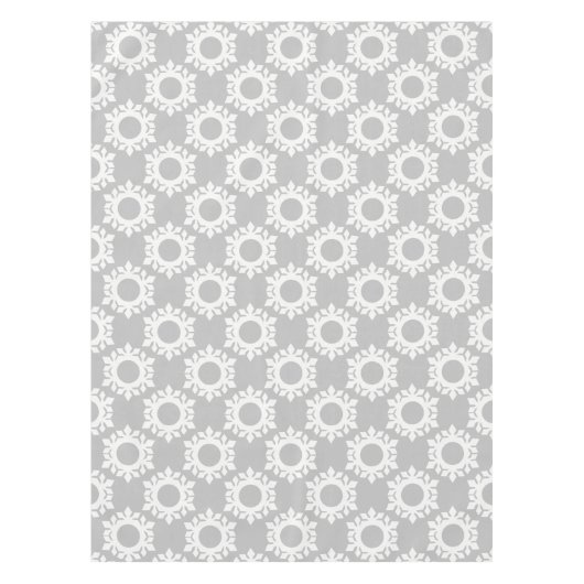 Modern Snowflake Grey Kerstfeestdag Tablecloth Tafelkleed (Voorkant)