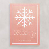 Modern Snowflake Happy Nieuwjaar - niet-foto Feestdagenkaart