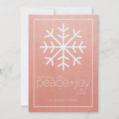 Modern Snowflake Happy Nieuwjaar - niet-foto Feestdagenkaart (Voorkant)