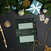 Modern Snowflake Holiday Invitation Belly Band Uitnodigingen Wikkel