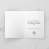 Modern Snowflake kerst Corporate Greeting Feestdagen Kaart (Binnen)