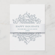 Modern Snowflake kerst Corporate Greeting