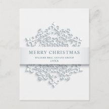 Modern Snowflake kerst Corporate Greeting