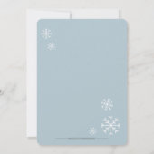 Modern Snowflake Prettige feestdagen Foto Feestdagenkaart (Achterkant)