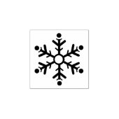 Modern Snowflake Rubberstempel (Afrduk)