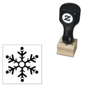 Modern Snowflake Rubberstempel (Gestempeld)