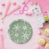 Modern Snowflake Winter Holiday Paper Bord (Feest)