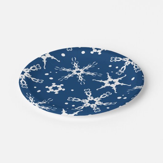 Modern Snowflake Winter Holiday Paper Bord (Gekanteld)