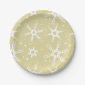Modern Snowflake Winter Holiday Paper Bord (Voorkant)