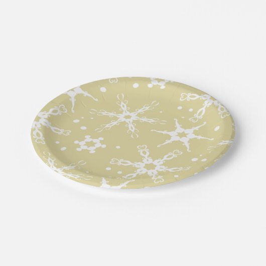 Modern Snowflake Winter Holiday Paper Bord (Gekanteld)