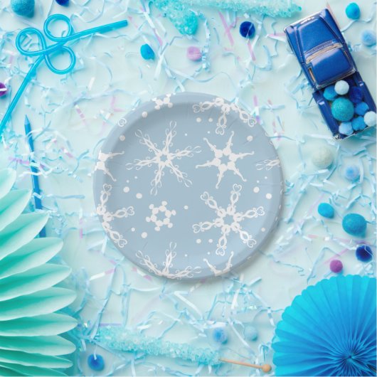 Modern Snowflake Winter Holiday Paper Bord (Feest)