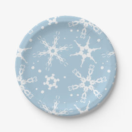 Modern Snowflake Winter Holiday Paper Bord