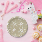 Modern Snowflake Winter Holiday Paper Bord (Feest)