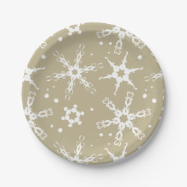 Modern Snowflake Winter Holiday Paper Bord