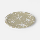 Modern Snowflake Winter Holiday Paper Bord (Gekanteld)