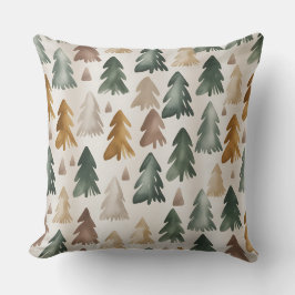Modern Snowflake Winter Pillow – Neutral Kussen