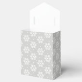 Modern Snowflakes Favor Box Bedankdoosjes (Geopend)