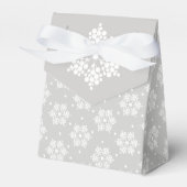 Modern Snowflakes Favor Box Bedankdoosjes (Voorkant Zijde)