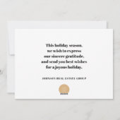 Modern Snowflakes | Groeten van het seizoen Feestdagenkaart (Achterkant)