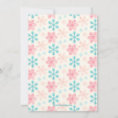 Modern Snowflakes kerstfoto Feestdagenkaart (Achterkant)