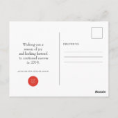 Modern Snowflakes | Nieuwjaarsgroeten Briefkaart (Achterkant)