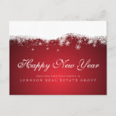 Modern Snowflakes | Nieuwjaarsgroeten Briefkaart (Voorkant)