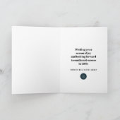 Modern Snowflakes | Nieuwjaarsgroeten Feestdagen Kaart (Binnen)