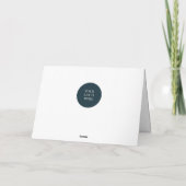 Modern Snowflakes | Nieuwjaarsgroeten Feestdagen Kaart (Achterkant)