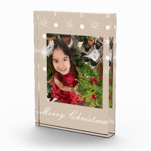 Modern Snowflakes script voor prettige kerst Fotoblokken (Rechts)