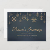 Modern Snowflakes | Vakantiegroet Briefkaart (Voorkant / Achterkant)