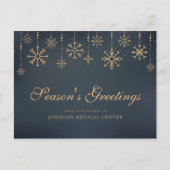 Modern Snowflakes | Vakantiegroet Briefkaart (Voorkant)