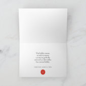 Modern Snowflakes | Vakantiegroet Feestdagen Kaart (Binnen)