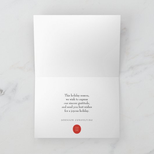 Modern Snowflakes | Vakantiegroet Feestdagen Kaart (Binnen)