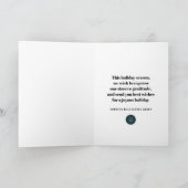 Modern Snowflakes | Vakantiegroet Feestdagen Kaart (Binnen)