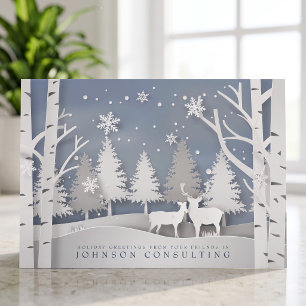 Modern Snowflakes   Vakantiegroet Feestdagenkaart